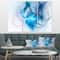 Designart - Blue Nebula Star - Abstract Canvas art print